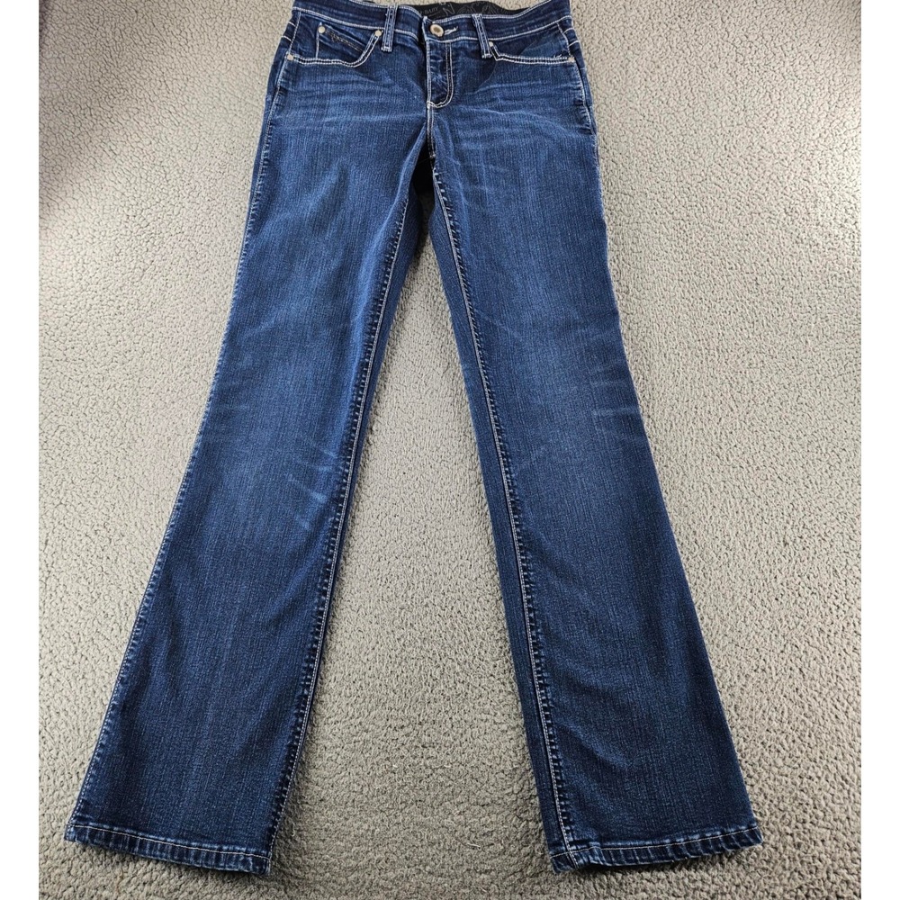 Wrangler Q Baby Jeans Womens 6 Blue Ultimate Riding‎ Western Mid Rise Bootcut
